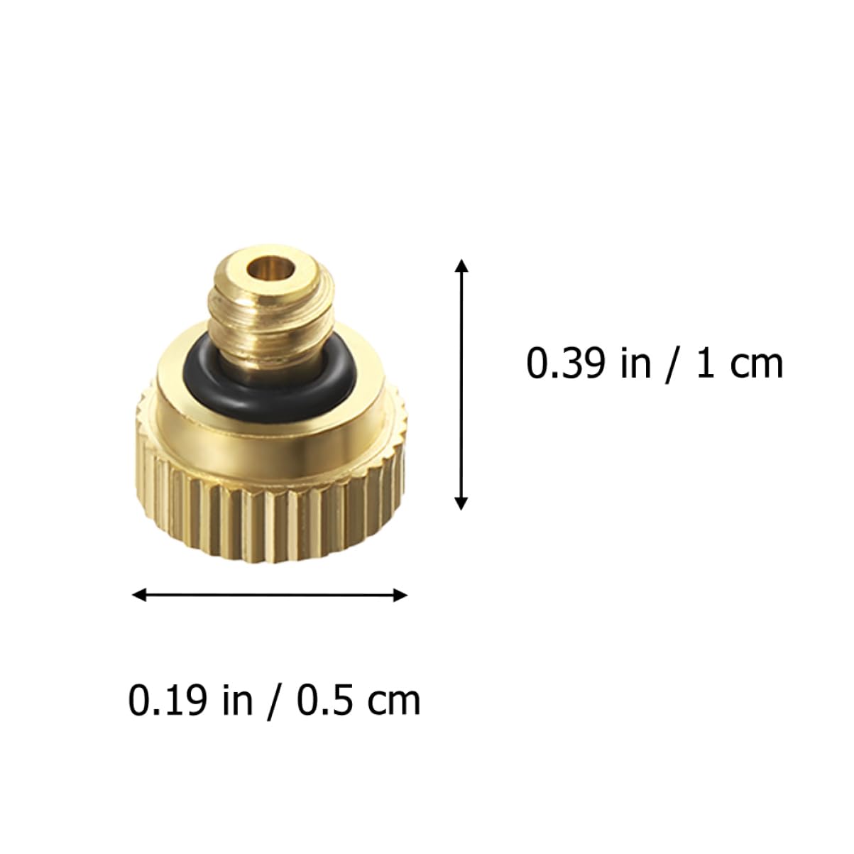 NULYLU 40pcs Brass Misting Nozzles 0.3cm Atomizing Sprayer Nozzles for Low Pressure Spraying