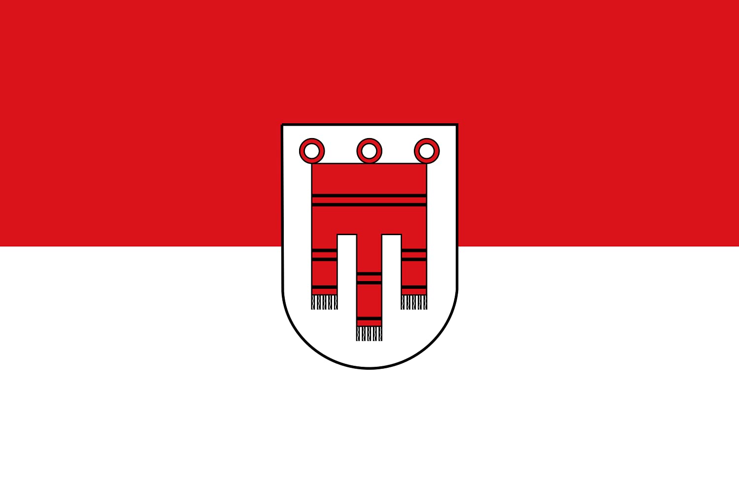 Drapeau Vorarlberg grand format | Pavillon paysage de 1.5m² pour mât extérieur