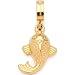 Produktbild JEWELS BY LEONARDO Anhänger Clip & Mix Ari  Ketten-Anhänger aus goldfarbenem Edelstahl  detaillierter Glücksbinger im Koi-Design  Clip S (3,5 mm Ø)  Schmuck Geschenk für Frauen  023659