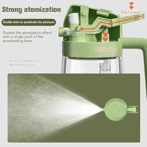 Image of 2-in-1 Oil Dispenser & Spray Bottle for Cooking | Glass Olive Oil Sprayer with Handle | Pour & Fine Mist Spray, Leak-Proof Oil Bottle for Air Fryer, Salad, BBQ & Kitchen (Pack of 1, 500 ml)