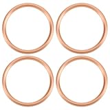 YINETTECH 4 Stück Auspuffkrümmer Dichtungen 28x34x2.5 mm Kompatibel mit Hercules Kompatibel mit KTM