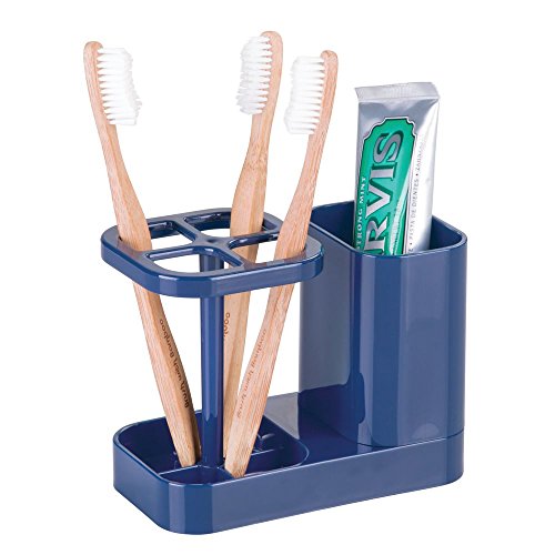 Idesign Interdesign Bathroom Toothbrush And Toothpaste Stand/Holder And Medicine Cabinet Organizer, Navy Med+ Dental Center #TOP2