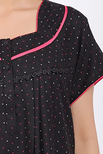 Image of Women's Alpine Mix Print Maxi Nightgown