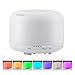 Produktbild Mettime 500ml Aroma Diffuser Ultraschall Luftbefeuchter Oil Düfte Humidifier mit 7 Farben LED,Größe Nebelschalter,Cool Nebel Mit Niedrig Wasser Automatische Abschaltung,für Raum/Büro/Yoga/Spa/Zuhause