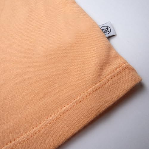 Image of HonestBaby Baby-Girls 5-Pack Puff Sleeve T-Shirts 100% Organic Cotton Baby, Toddler, Little Kid, Girl