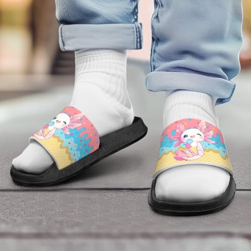 Image of Boy & Girls Slide Sandals Kids Shower Shoes Non Slip Summer Slippers Beach Sandals