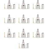 Artudatech 10Pcs Mini-UHF Male Crimps Connector for RG-58/U Cable Motorola Radio Antenna