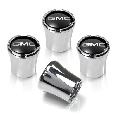 GMC Logo Chrome Tire Stem Valve Caps