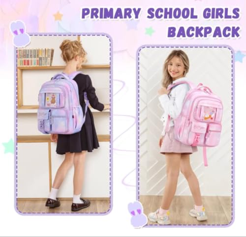 Image of Unisex School & College Backpack | Water Resistant Lightweight Printed Travel Bag | Multi-Compartment Book Bag with Ergonomic Padded Shoulder Straps | for Boys, Girls & Students