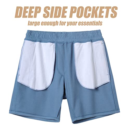 MaaMgic Mens Athletic Gym Shorts 5.5" Elastic Waist Casual Sweat Shorts Men Pocket Pajama Jogger Workout Short Sweatpants - Image 4