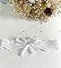 Vintage Stretchable Garters with Bowknot Lace Wedding Garter for Bride (White)