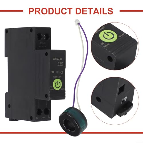 Disjoncteur intelligent Zigbee 63A commande vocale et application de surveillance d'énergie - 7