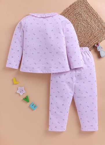 Image of LuvLap Baby Boys & Girls Night Suit Regular Fit 100% Cotton Full Sleeve Nightsuit Pack of 1