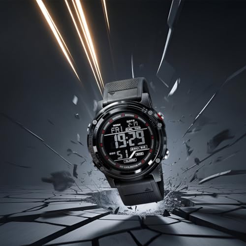 Image of Carlington Velocity Series Analog-Digital Sports Watches for Men and Boys with Alarm, Stopwatch, Backlit Display, Dualtime, Silicone Rubber Strap, Water & Shock Resiatant - CT 8125