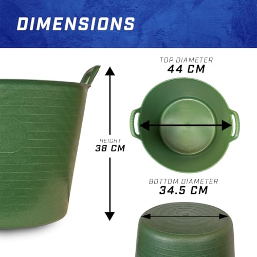 Baignoire multi-usage durable et flexible 42 litres avec poignées ergonomiques - 3
