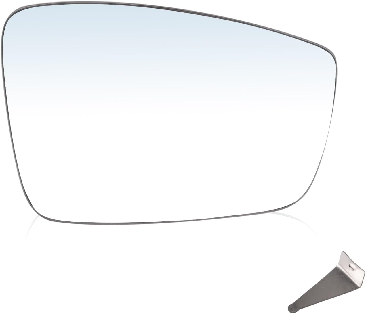 Right Passenger Side Mirror Glass for 2011-2018 Volkswagen Beetle Jetta Passat, Heated Rear View Mirror with Rear Holder, Replace 5C6857522