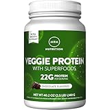 MRM - Veggie Protein Powder, Protein Source for Vegans, Gluten-Free & Preservative-Free, Non-GMO Verified - Chocolate - 2.5 lbs