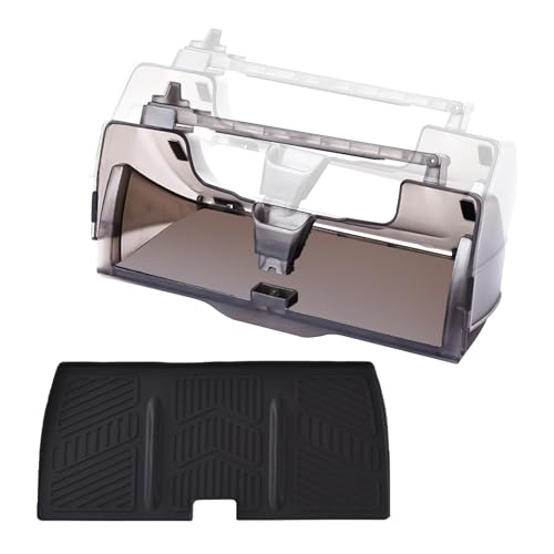 luolety Under Screen Storage Box for Tesla Model Y Model 3 2016-2024, Hidden Magnetic Storage Organizer Center Console Organizer Tray with Anti-Slip Silicone Pad