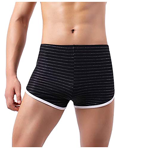Boxershorts voor heren, katoenen onderbroek, basic boxerbroek, gestreept, ondergoed, broekje, gemiddelde taille, zacht… - Afbeelding 3