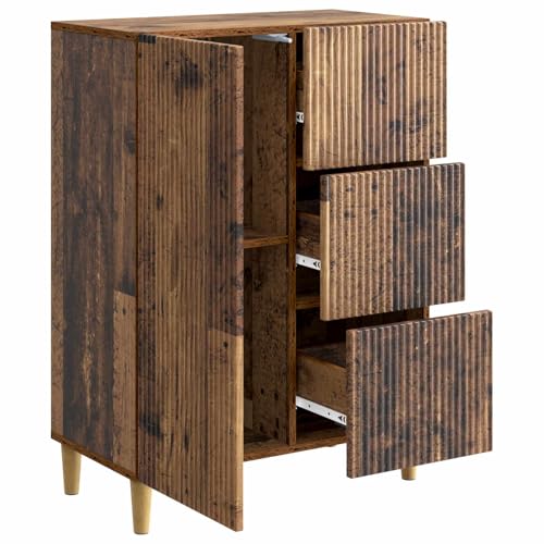 Aparador con aspecto de madera envejecida texturizada de alta densidad 5
