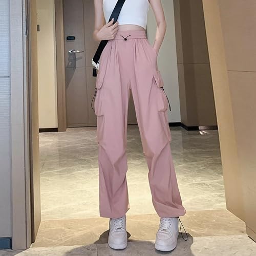 Baggy Pants Men Quick Drying High Waist Wide Leg Cargo Pants with Pockets for Casual Sports and Outdoor Activities2