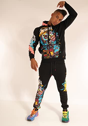 SCREENSHOT Mens Urban Premium Fleece Hoodie - NYC Streetwear Fashion Embroidery Patch Gel Print Hooded Sweatshirt2