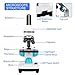 100x-2000x Microscope Kit for Kids & Students, Lab Microscope Kit for Beginners with Led Lights, Microscope Science Kit with Detailed Operating Instructions, Complete Science Accessory Kit