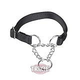 TRIXIE Premium Zug-Stopp Halsband Größe L–XL: Halsumfang 45–70 cm/25 mm in rot - stufenlos verstellbares Hundehalsband für große bis sehr große Hunde, einfacher Verschluss, 202903