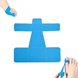 Il Valgux Tutore di Ortoflex Alluce Valgo, 10 Cerotti Kinesiologici Pre-Tagliati per Alluce Valgo, Tape Elastico per Alluce e Piede, Supporto Leggero Quotidiano (Blu)
