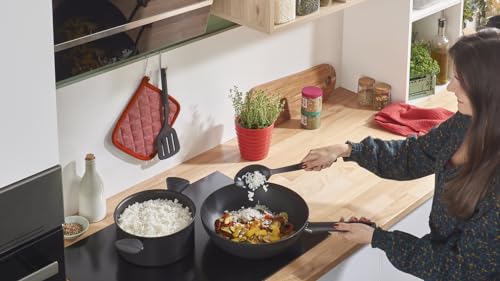Lagostina Casseruola Fonda Antiaderente in Alluminio 100% Riciclato Ø 20 cm, Pentola Induzione Gas e Forno, Indicatore Cottura Thermosignal, Rivestimento Antigraffio, Manico Ergonomico - Immagine 3