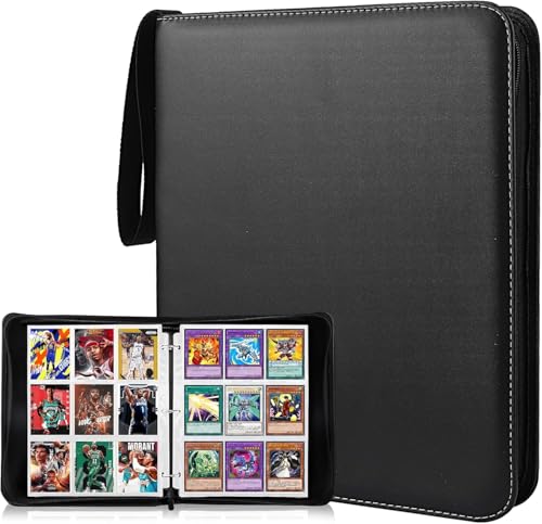 Album Carte, Classeur Carte, Classeur carte Pokémon – album de collection 50 pages, 900 cartes, haute qualité, idéal pour enfants et collectionneurs(Smoothblack) – vue 7