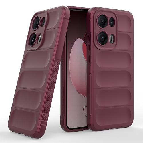 Image of Zapcase Back Case Cover for Oppo Reno 13 Pro 5G | Compatible for Oppo Reno 13 Pro Back Cover | Liquid Silicon Magic Case with Camera Protection | Plum