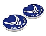 Elektroplate Officially Licensed U.S. Air Force Wings Automotive Ceramic Coasters...