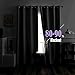 Cute Unicorn Curtains, Colorful Animal Blackout Curtains for Bedroom, Thermal Insulated Room Darkening Grommet Drapes for Living Room, Window Treatments, 54 Inch Curtains 2 Panel Set - K&W129