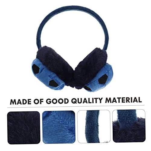 GALPADA 1pc Soccer Shape Earmuffs for Boys and Girls Warm Winter Ear Protectors Blue and Black Cute Design for Outdoor Activities Like Skiing Snowboarding and Ice Skating2