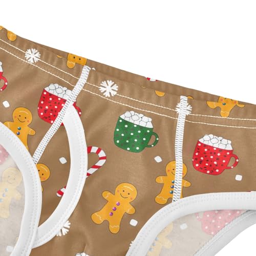 ODAWA Christmas Gingerbread Cotton Underwear, 2T Boys Underwear Briefs4