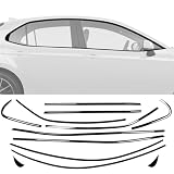 Black Window Trim for Toyota Camry 2018-2024 Window Chrome Delete Blackout