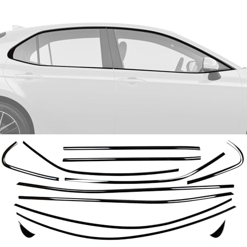 Stainless Steel Window Trim Chrome Delete for Toyota Camry 2018-2024