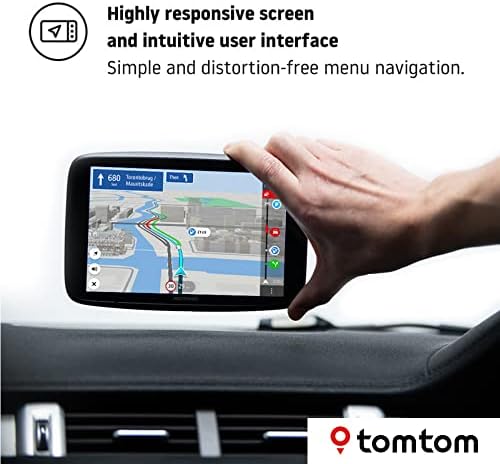 TomTom Car Sat Nav GO Discover, 7 Inch, with Traffic Congestion and Speed Cam Alerts thanks to TomTom Traffic, World Maps, Quick-Updates via WiFi, Parking Availability, Fuel Prices, Click-Drive Mount