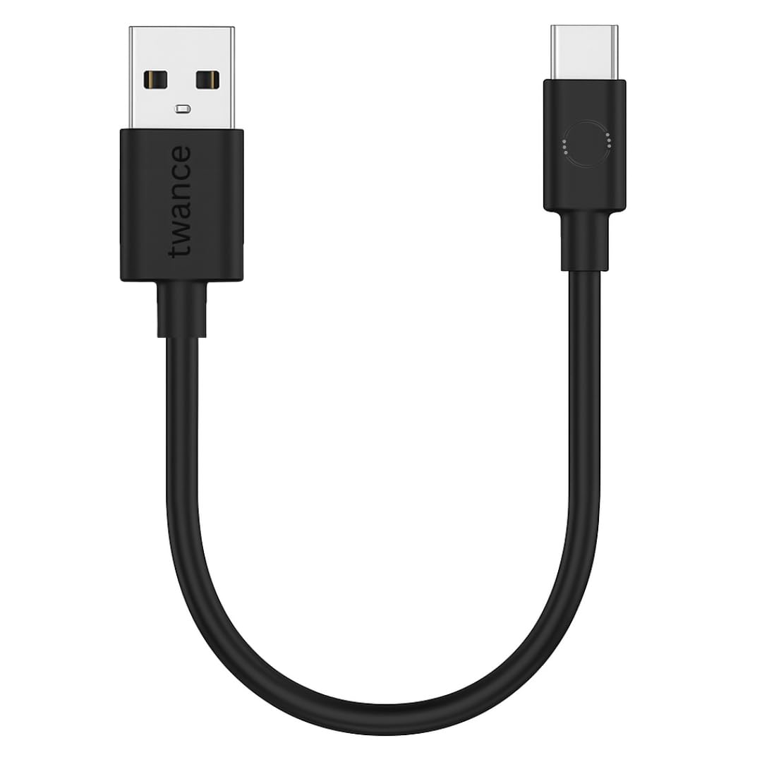 twance T23B PVC USB Type C charging and data transfer cable|0.25 Meter|3.1a fast charging|480mbps data transfer|Travelling Cable|compatible with samsung, motorola, vivo, realme, oppo,tablet (0.25m)-image-22
