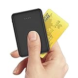 Small Power Bank Metecsmart Mini Portable Charger 5V 2A 5000mAh USB External Backup Lightweight Travel Thin Ultra Slim Tiny Mobile Rechargeable Battery Pack for Cell Phones iPhone 11 Samsung Android