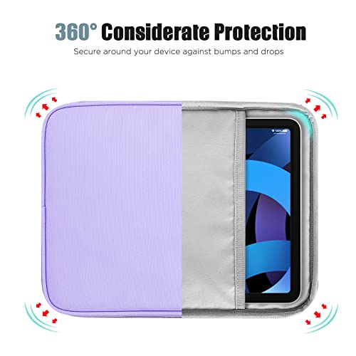 Image of TiMOVO 9-11 inch Tablet Sleeve Bag with Pocket, Purple | Fits iPad 11 inch A16 2025, iPad 10.9 inch /10.2 inch, Air 11 inch 5th /4th Gen, Galaxy Tab A9+ /A11 Plus 11 inch