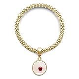 Klassifizierung: Armband DIYthinker Damen Frischer Apfel gemäßigter Obst Bild Goldene Armband Laufende Anhänger Schmuck-Kette