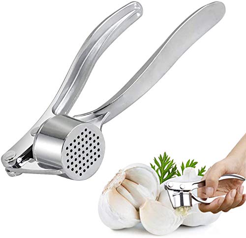 TALITARE Stainless Steel Rust Proof Easy Squeeze Kitchen Garlic Crusher