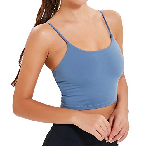 Image of Lemedy Women Padded Sports Bra Fitness Workout Running Shirts Yoga Tank Top