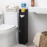 Vinebeautiful隙間 15cm トイレ トイレトイレットペーパーストッカー,すきま 防水 多層タイプの狭い 小さなトイレに適用 多機能 トイレ調整可能シェルフ付き スペース十分 サニタリー 棚高さ80 x幅15 x深さ17 ...