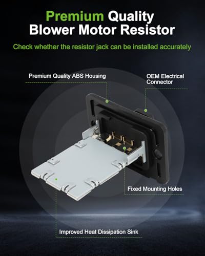 Image of SCITOO HVAC Blower Motor Resistor Fit for 2006-2011 Hyundai Azera,2006-2013 Elantra,2013-2020,2022,2023 Santa Fe,2014-2018 Kia Forte,2006-2020 Kia Optima,2015-2021 Sedona,2011-2023 Sorento,OE-RU656