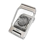 Zoe's Kitchen Good Grip Egg Slicer for Hard Boiled Eggs Heavy Duty Professional Large Aluminum Egg S
