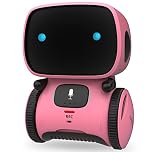 GILOBABY Interactive Smart Robot Toys, Intelligent Robot for Kids, Children Girls Robotic 3 Years Old Up, Touch Control & Voice Control, Dance, Sing, Walk & Playback, Robotic Toys for Kids (Pink)