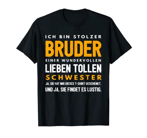 Ich bin stolzer Bruder Patenonkel Onkel Geburtstag Geschenk T-Shirt Cover